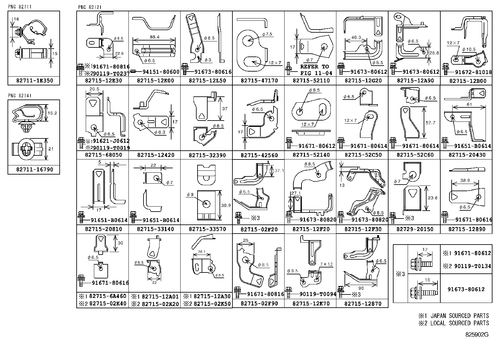 82142-02210 WIRE, INSTRUMENT PANEL, NO.2 product image