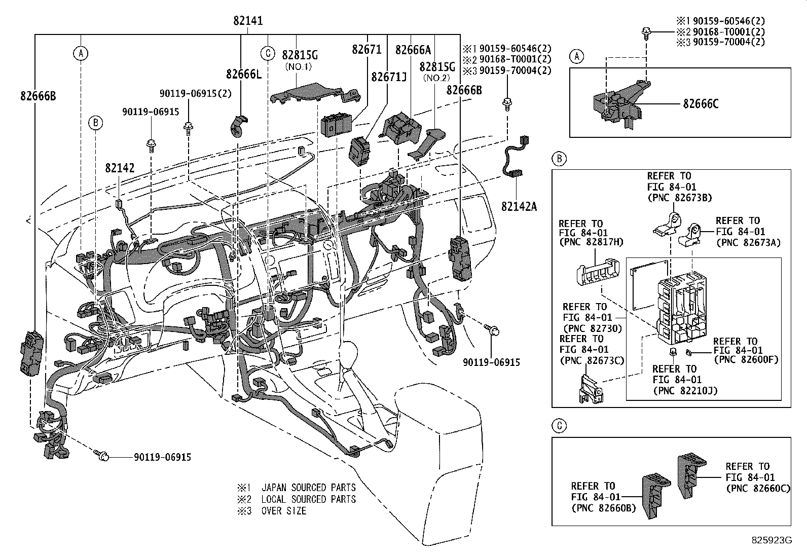 82142-02210 WIRE, INSTRUMENT PANEL, NO.2 product image
