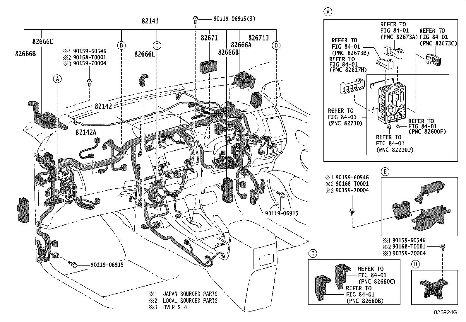82142-02210 WIRE, INSTRUMENT PANEL, NO.2 product image