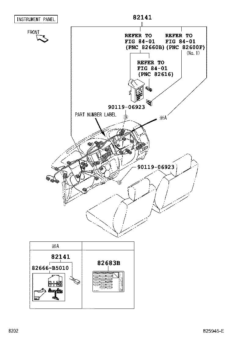 82046-BZ170 WIRE SUB-ASSY, BODY GROUND, NO.1 product image