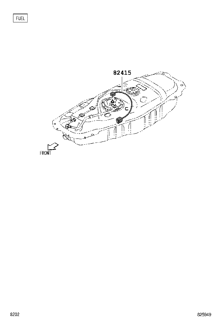 82046-BZ170 WIRE SUB-ASSY, BODY GROUND, NO.1 product image