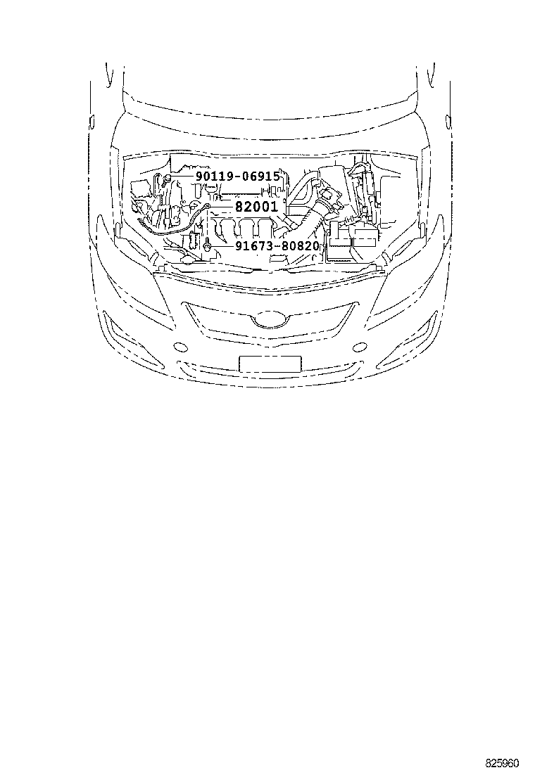82191-12050 WIRE, FRONT SEAT, RH product image
