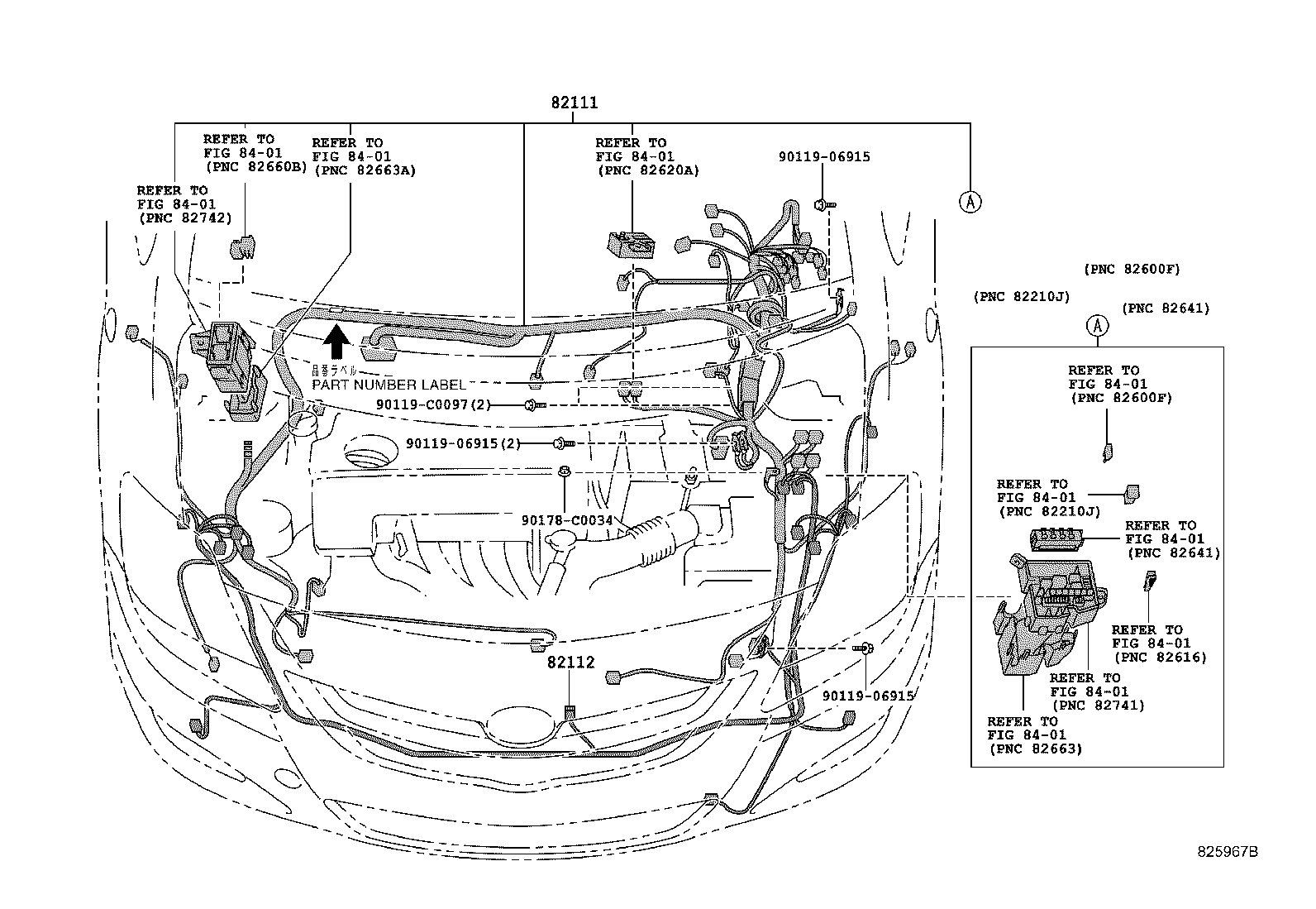 82121-0DA00 WIRE, ENGINE product image