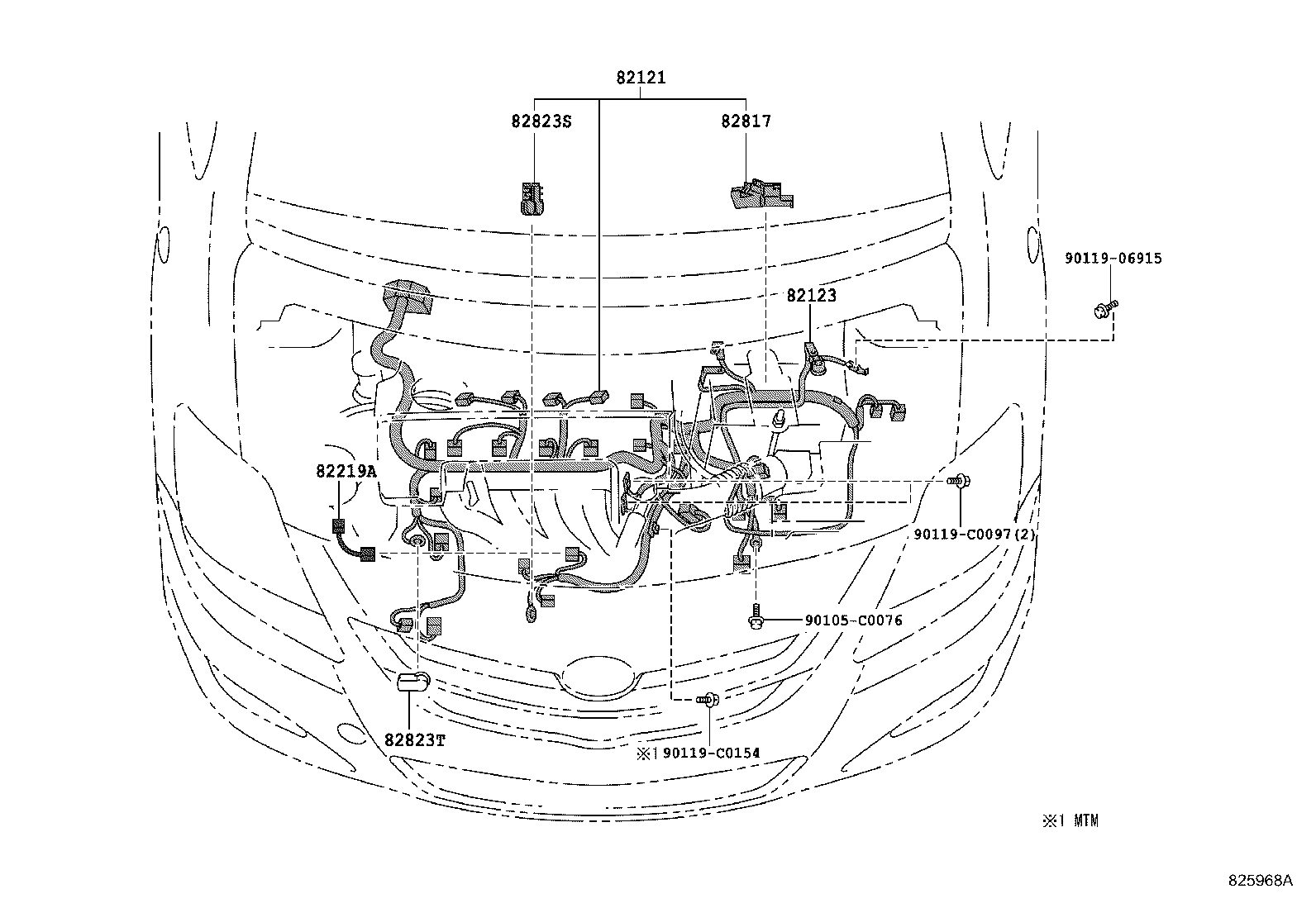 82121-0DA00 WIRE, ENGINE product image