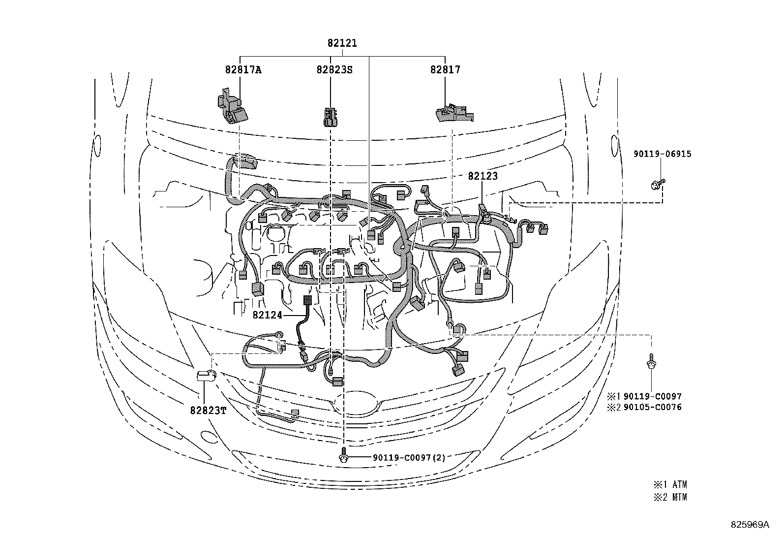 82121-0DA00 WIRE, ENGINE product image