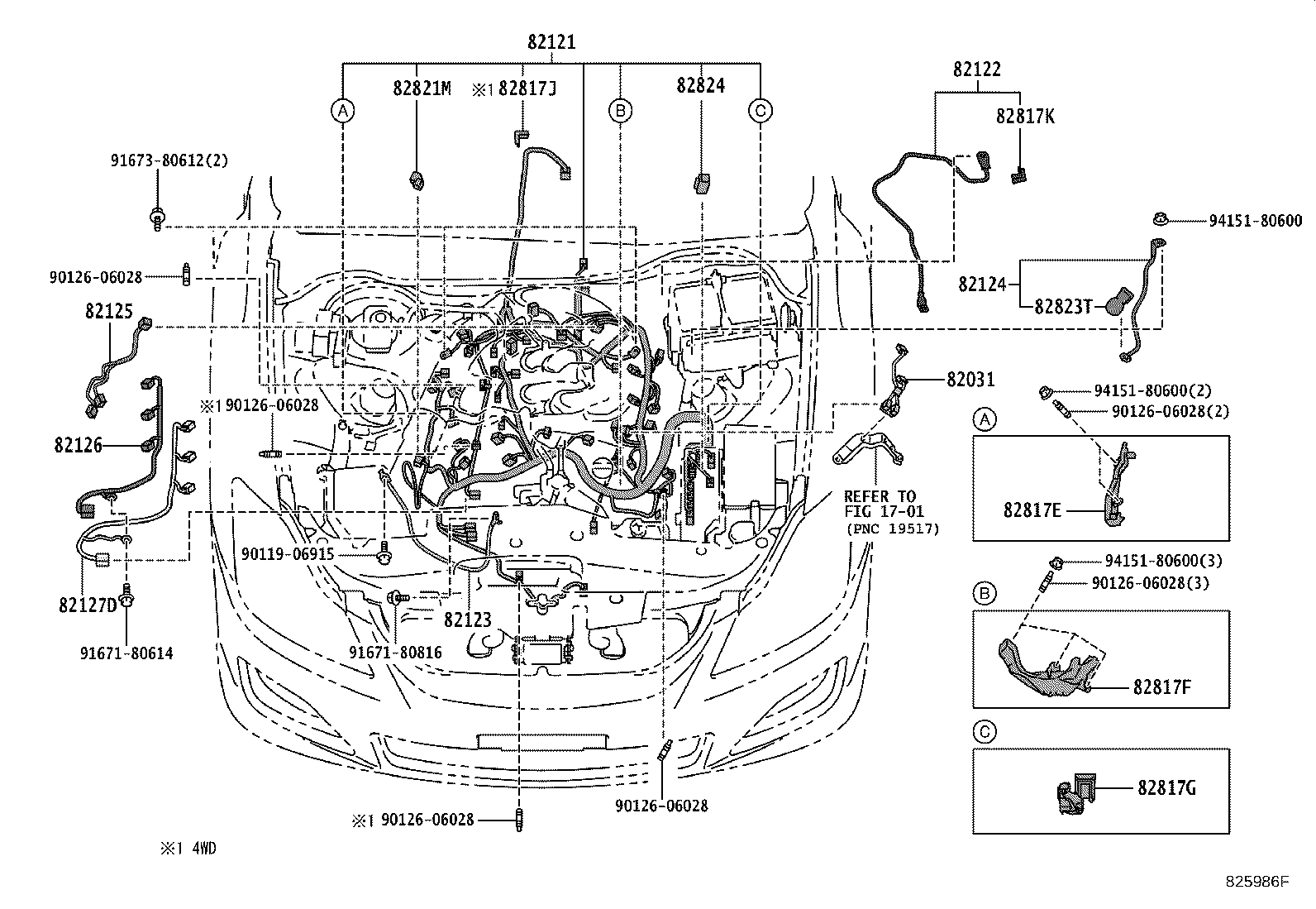 82817-30E90 PROTECTOR, WIRING HARNESS, NO.2 product image