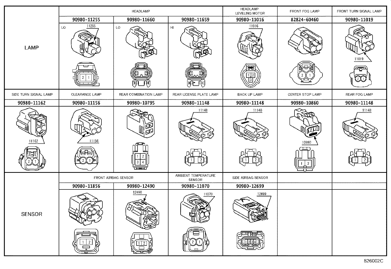 82114-02020 WIRE, ENGINE ROOM, NO.4 product image