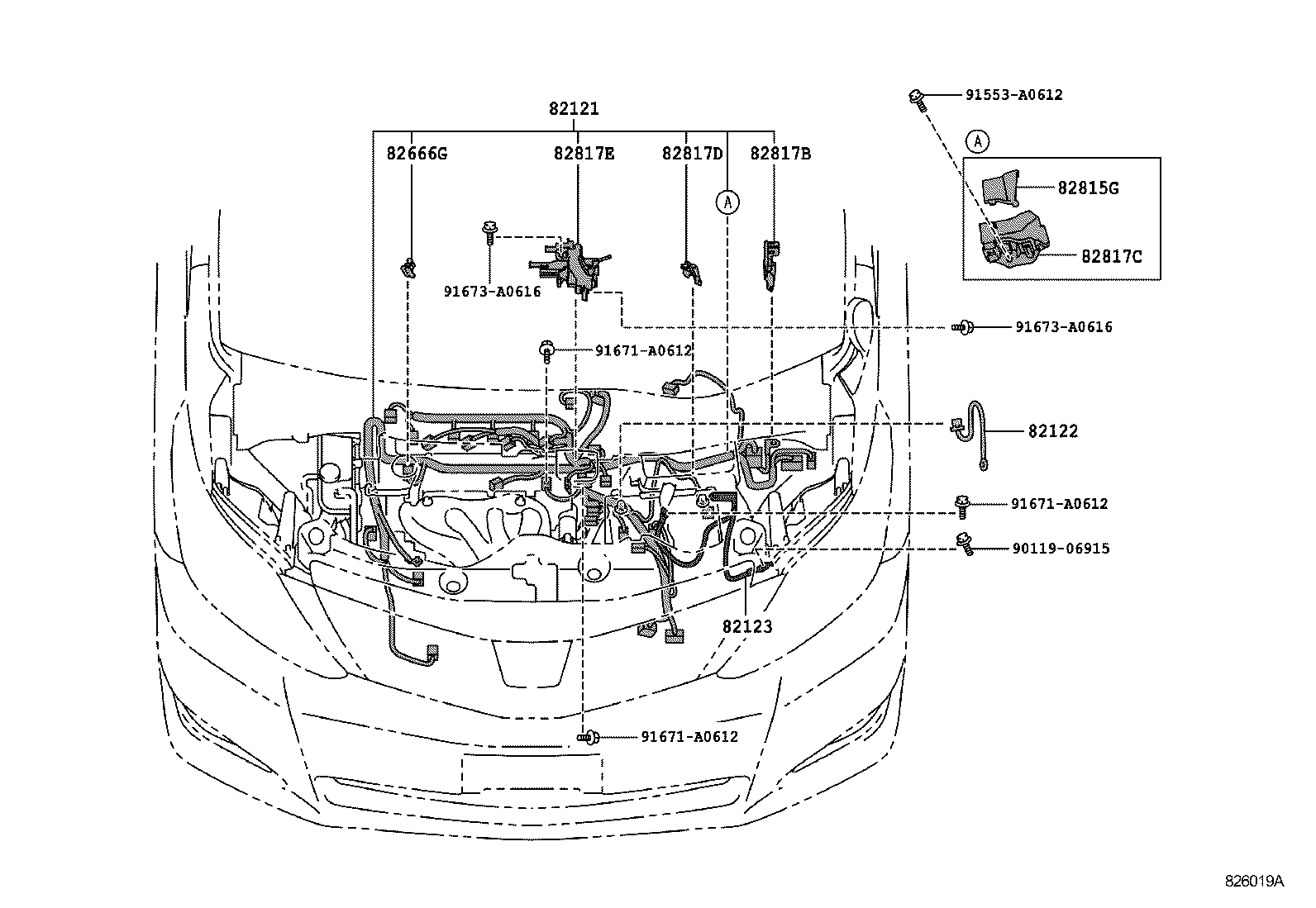 82817-58790 PROTECTOR, WIRING HARNESS, NO.1 product image