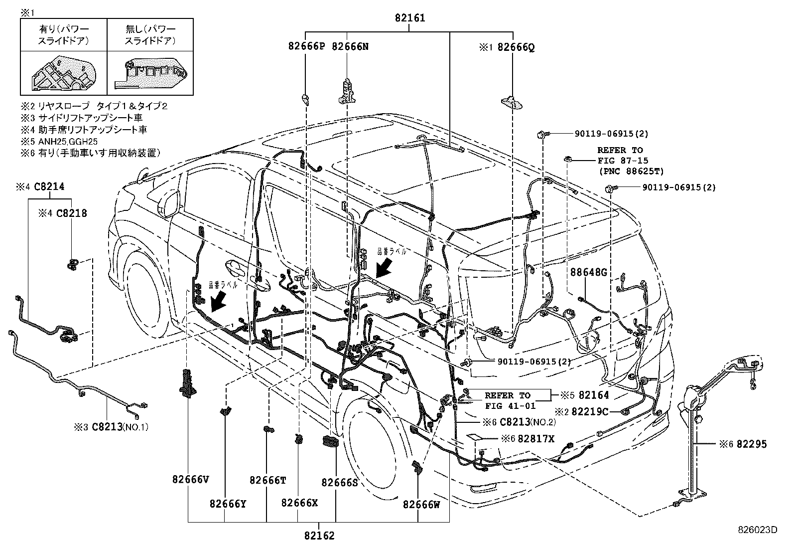 82142-58041 WIRE, INSTRUMENT PANEL, NO.2 product image
