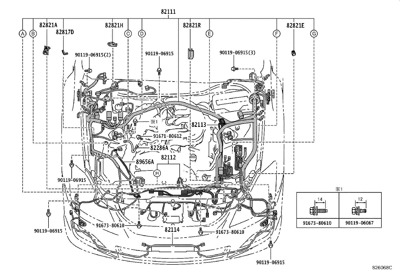 82817-30E90 PROTECTOR, WIRING HARNESS, NO.2 product image