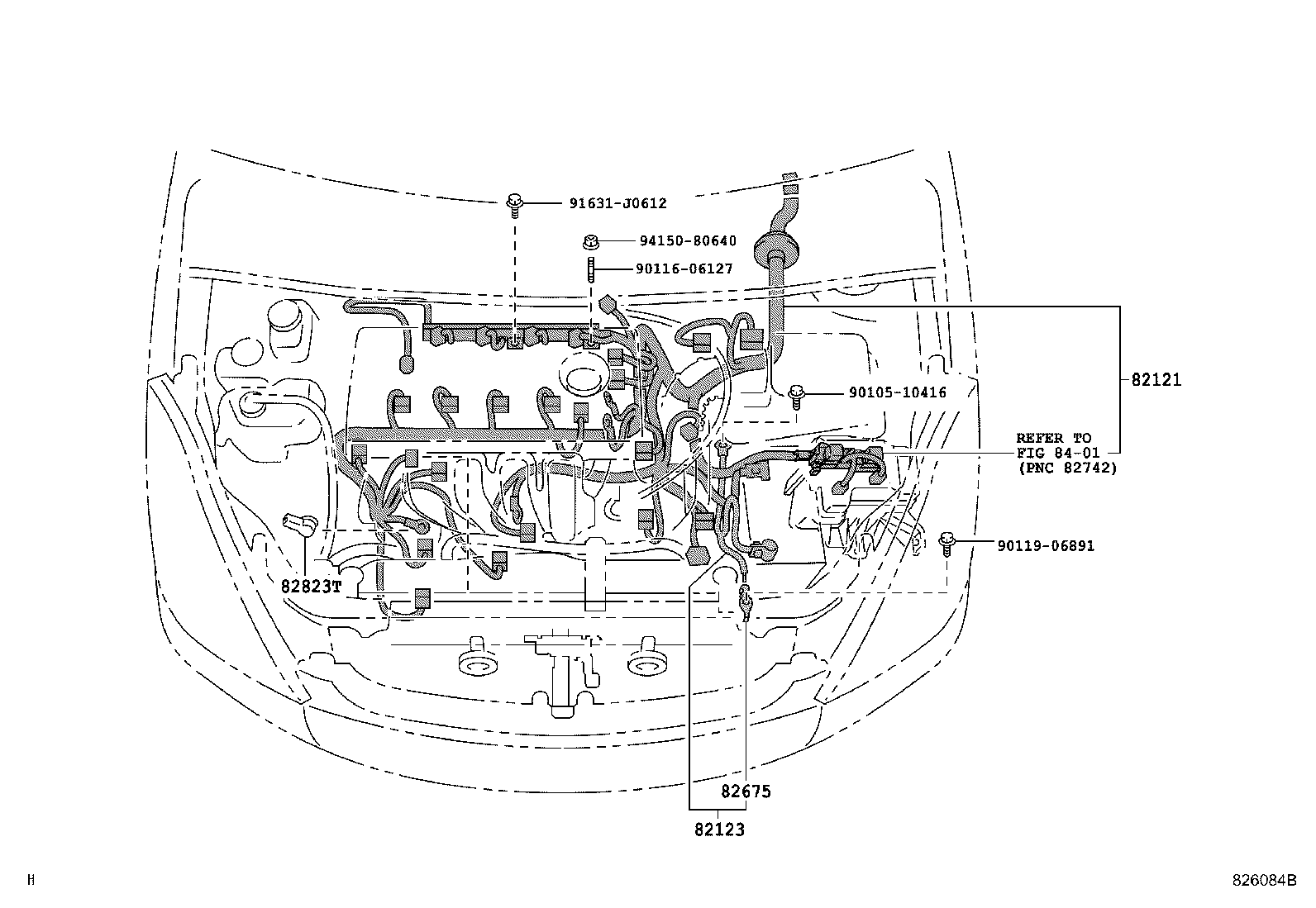 82142-68010 WIRE, INSTRUMENT PANEL, NO.2 product image