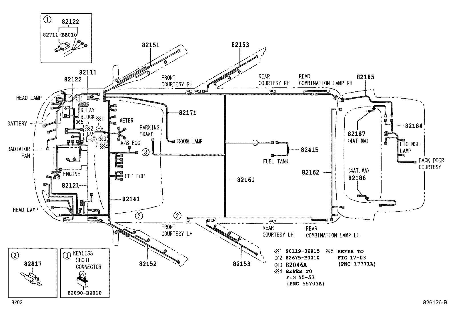 Toyota 82152-BZ010 WIRE, FRONT DOOR, LH