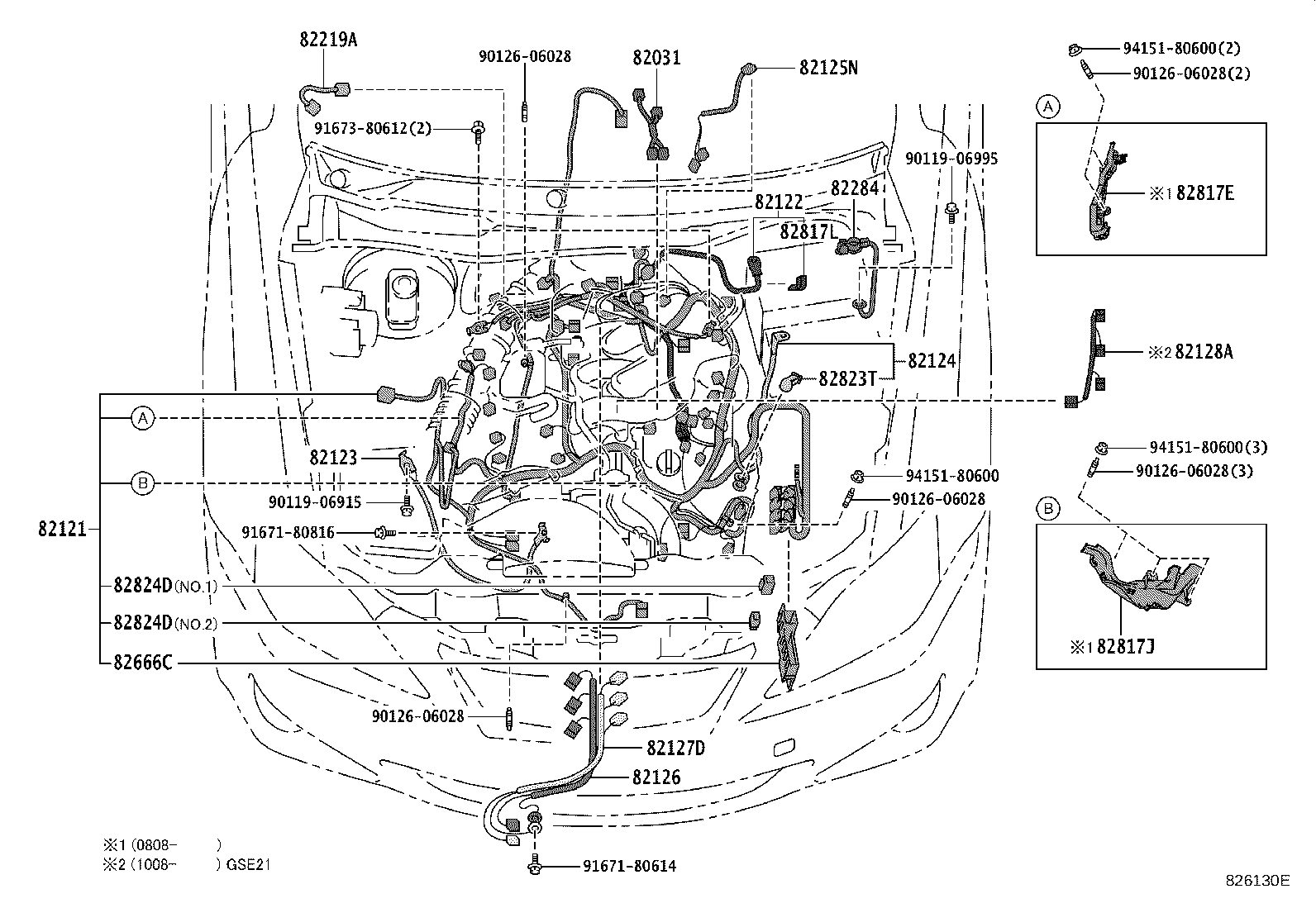 82817-30B70 PROTECTOR, WIRING HARNESS, NO.2 product image
