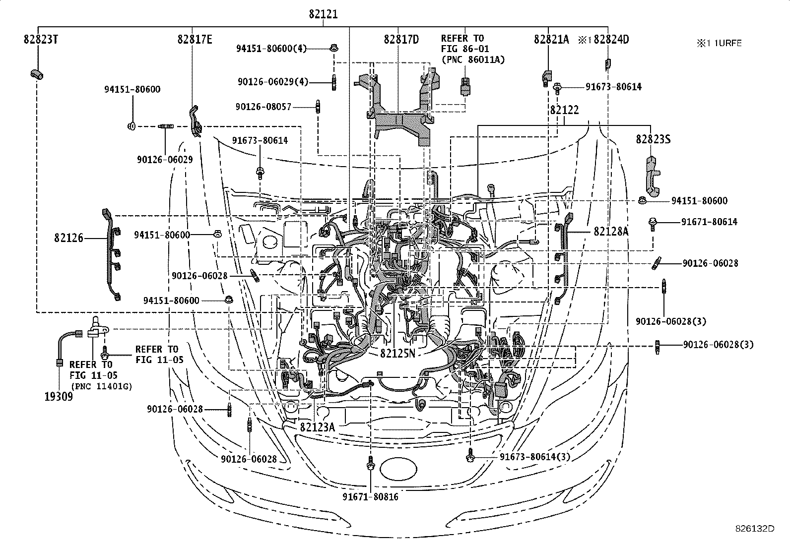 82817-50B30 PROTECTOR, WIRING HARNESS, NO.1 product image