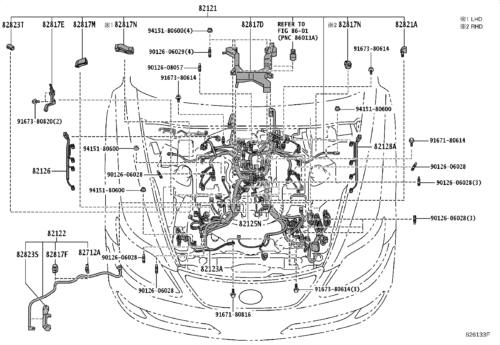 82817-50B30 PROTECTOR, WIRING HARNESS, NO.1 product image
