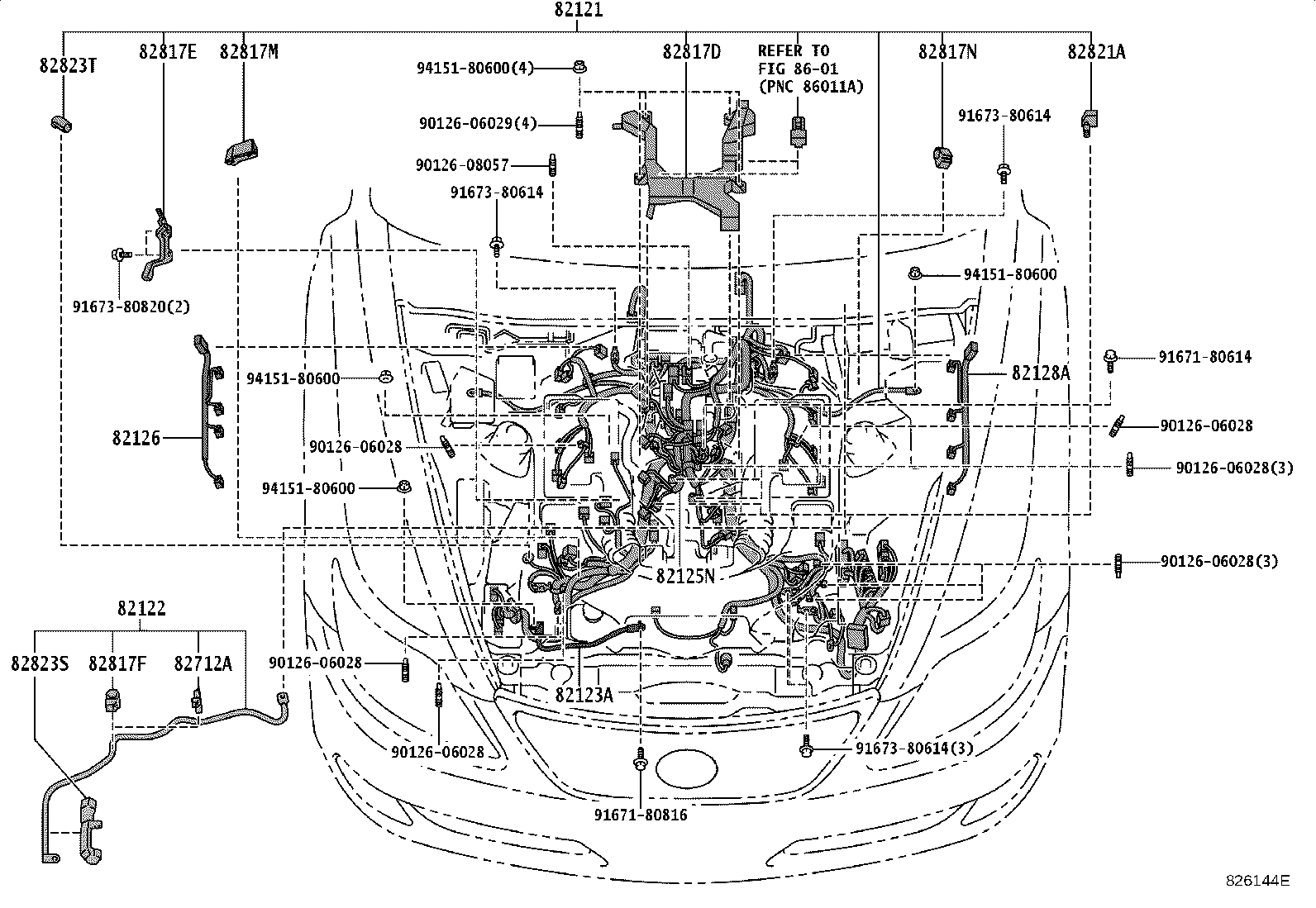 82191-50301 WIRE, FRONT SEAT, RH product image