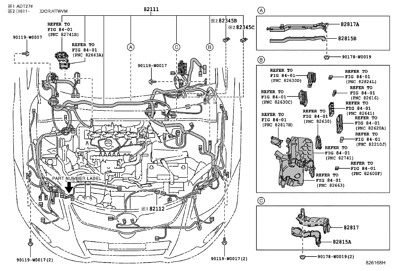 82121-05B71 WIRE, ENGINE product image