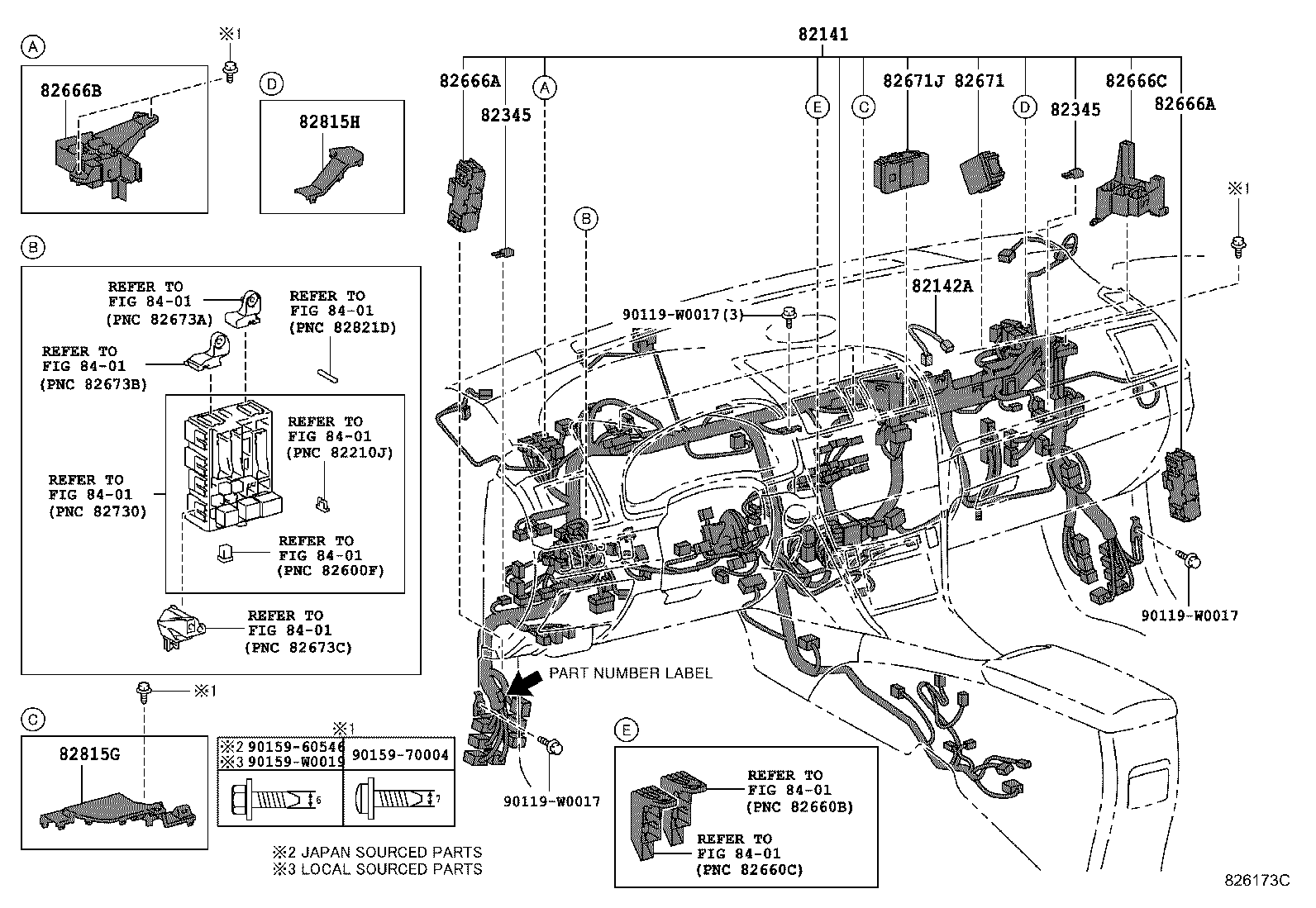 82121-05B71 WIRE, ENGINE product image