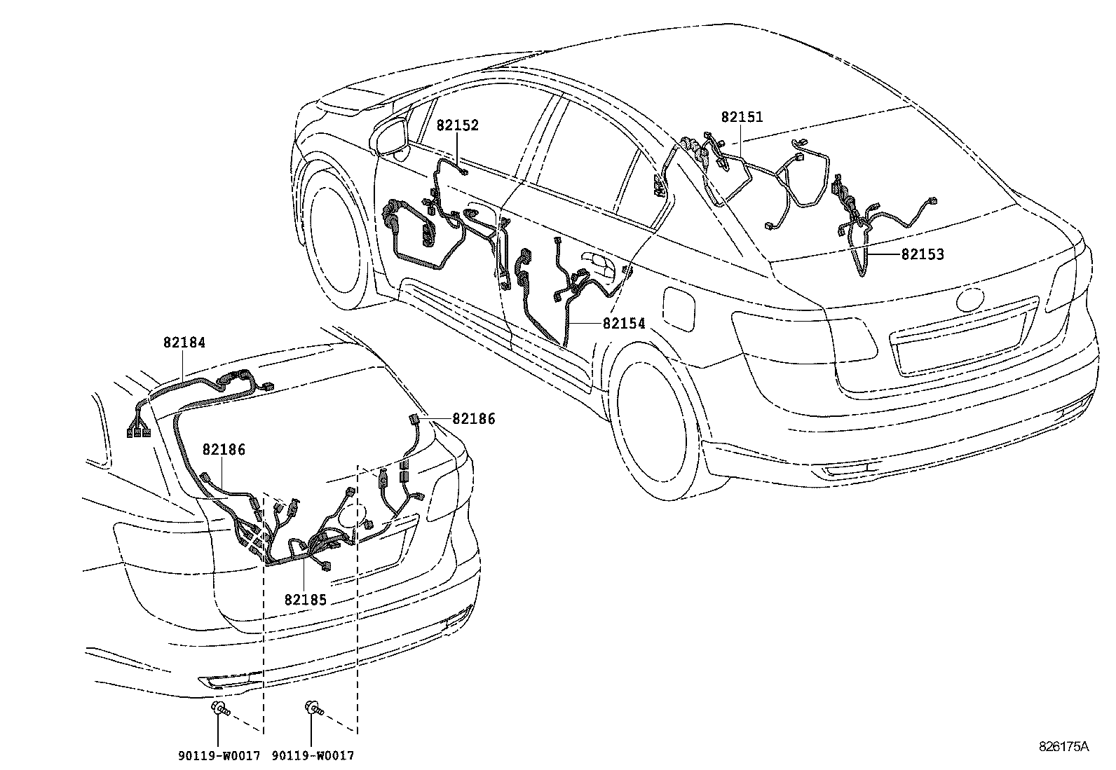 82121-05B71 WIRE, ENGINE product image