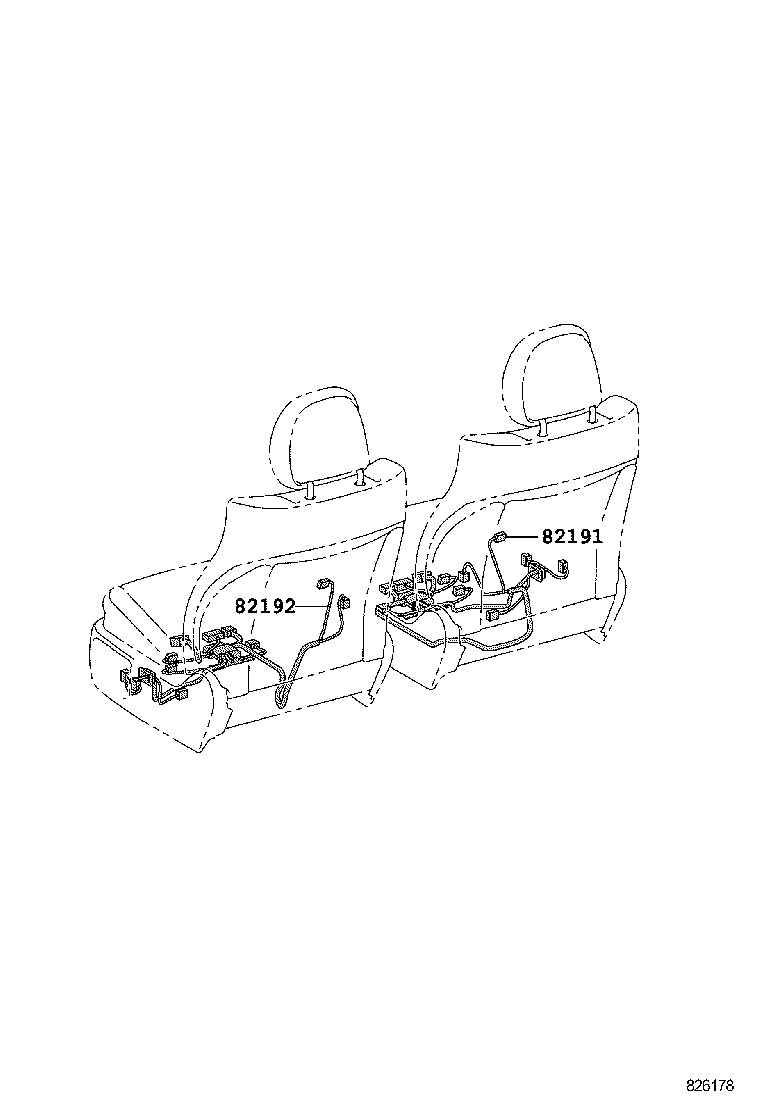 82151-05710 WIRE, FRONT DOOR, RH product image
