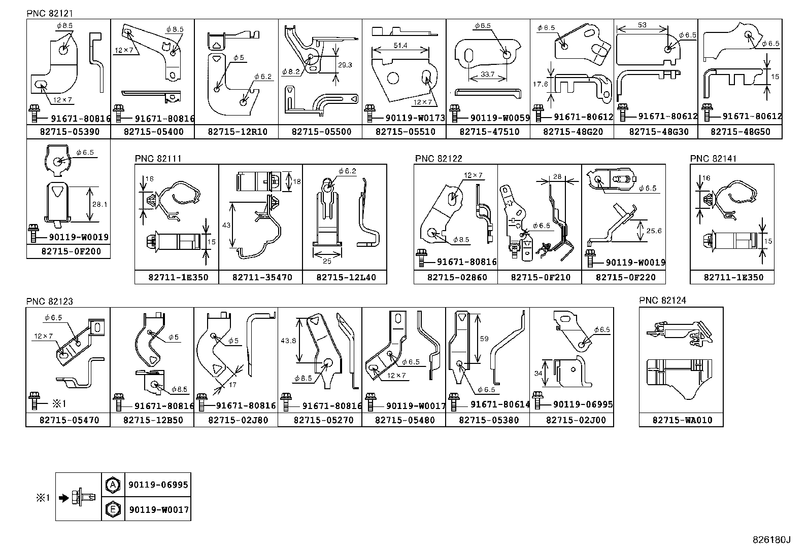 82121-05B71 WIRE, ENGINE product image