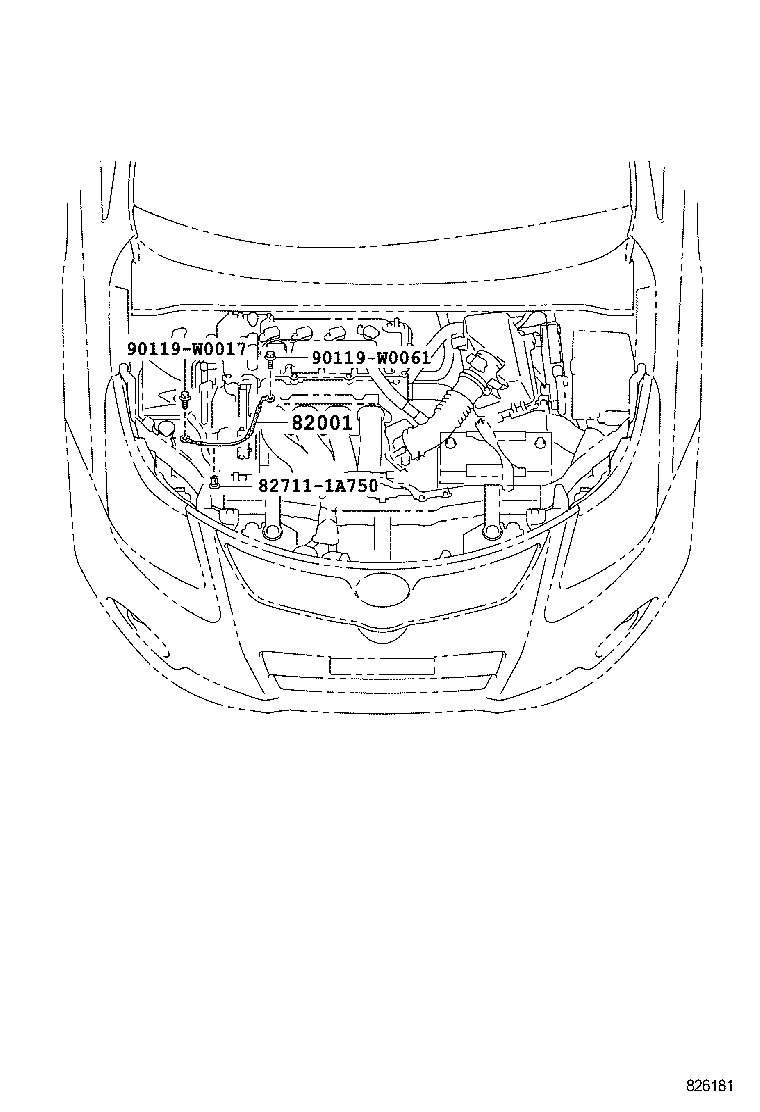 82121-05B71 WIRE, ENGINE product image