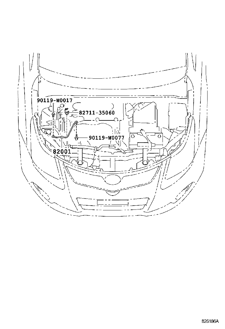 82151-05710 WIRE, FRONT DOOR, RH product image