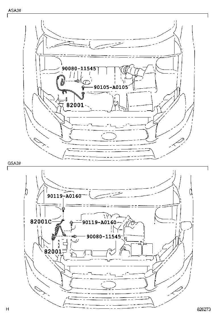 82151-0R040 WIRE, FRONT DOOR, RH product image