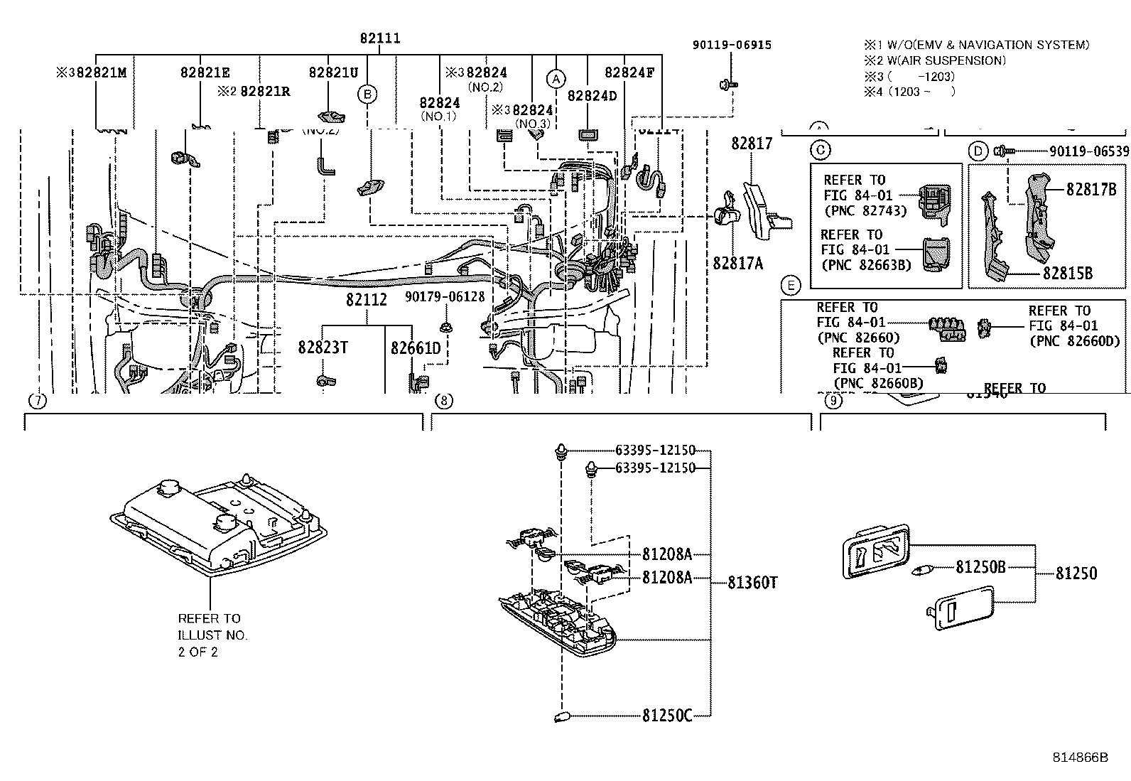Toyota 82143-48200 WIRE, INSTRUMENT PANEL, NO.3