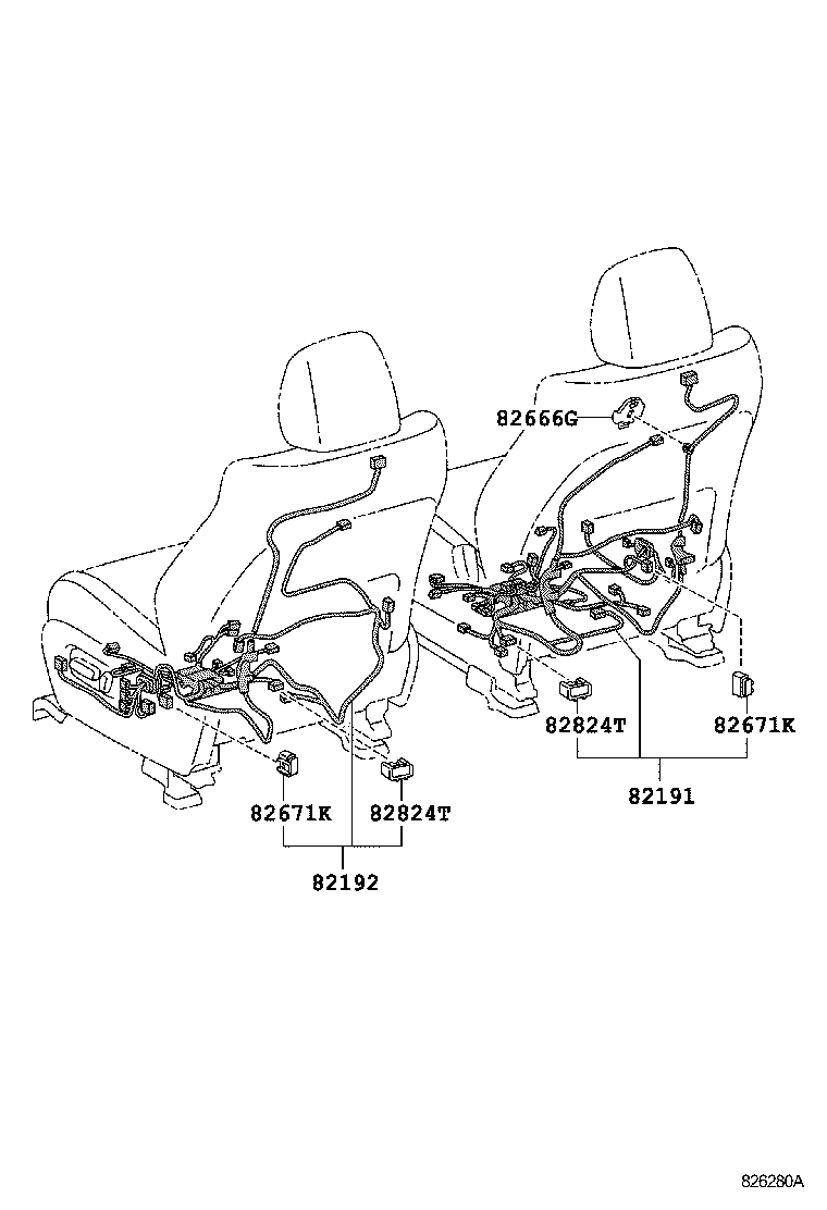 82142-48F80 WIRE, INSTRUMENT PANEL, NO.2 product image