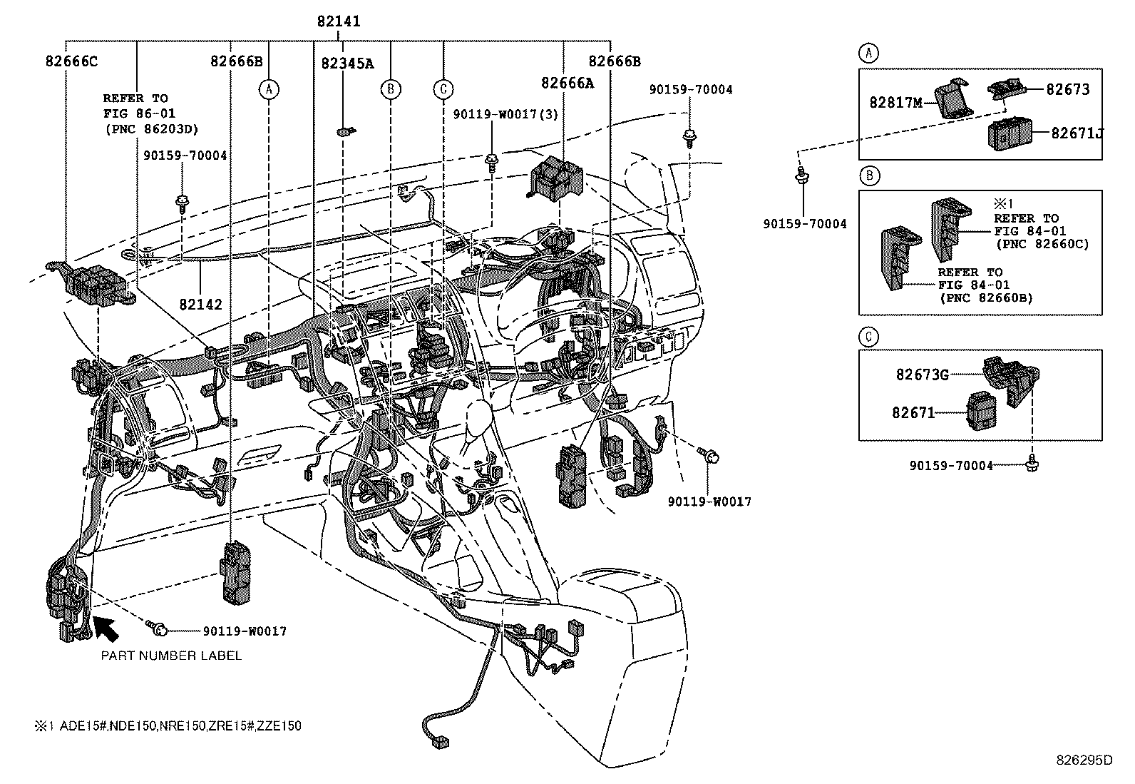 82817-47620 PROTECTOR, WIRING HARNESS, NO.1 product image