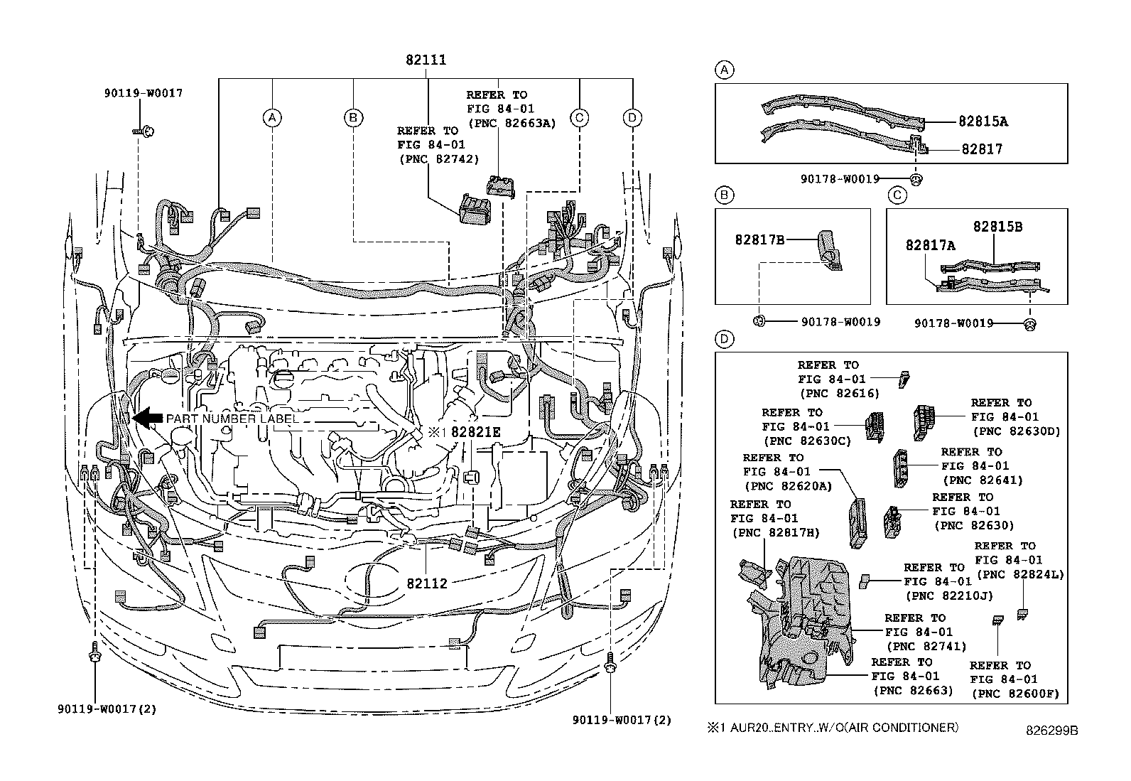 82817-02500 PROTECTOR, WIRING HARNESS, NO.2 product image