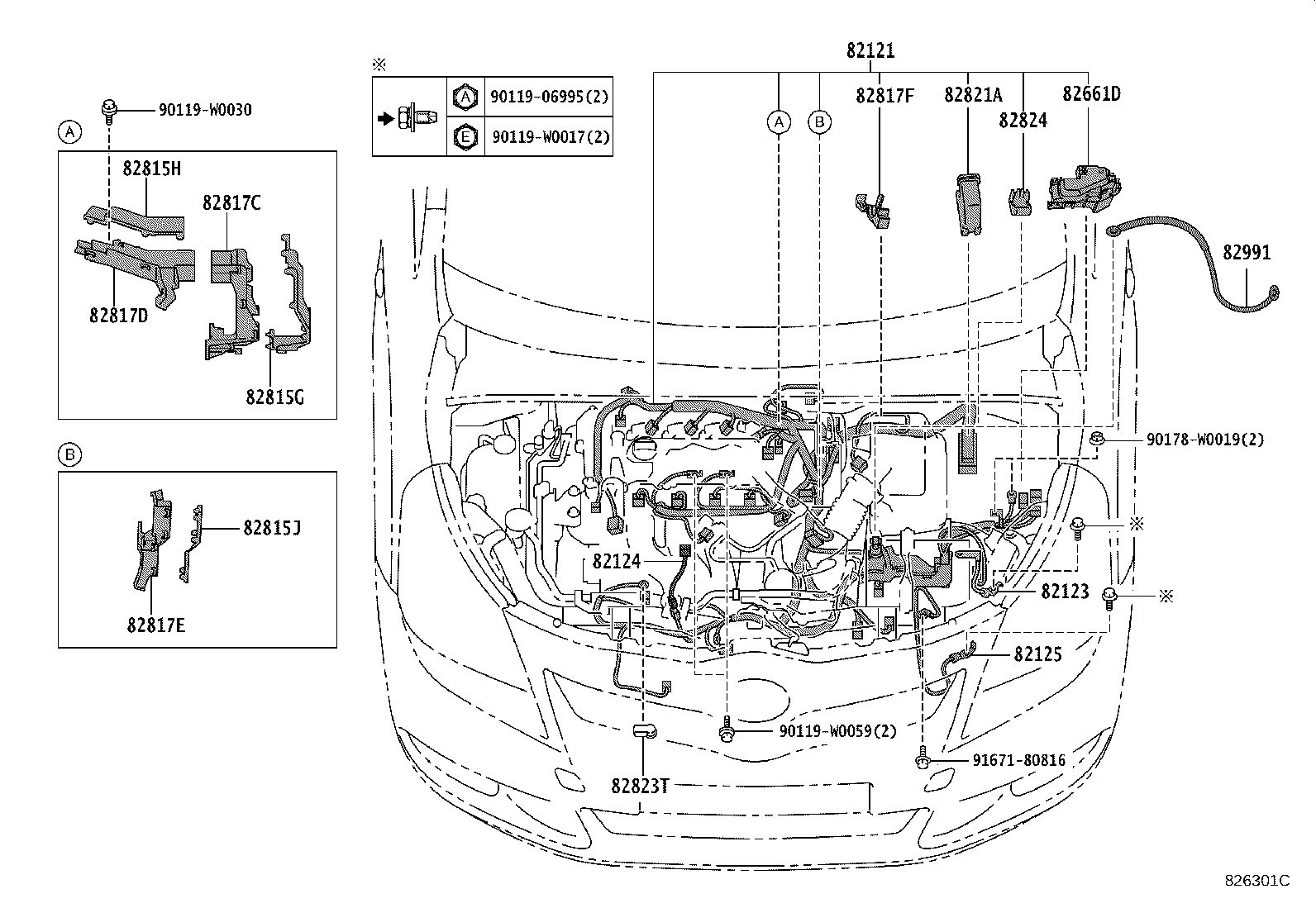 82817-02500 PROTECTOR, WIRING HARNESS, NO.2 product image