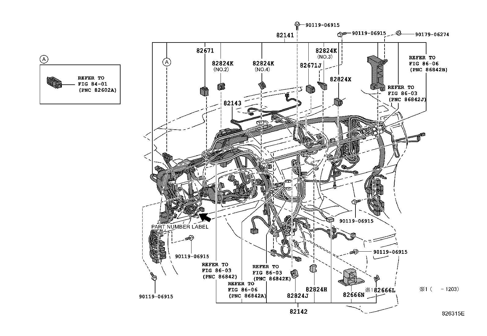 82817-48B00 PROTECTOR, WIRING HARNESS, NO.12 product image