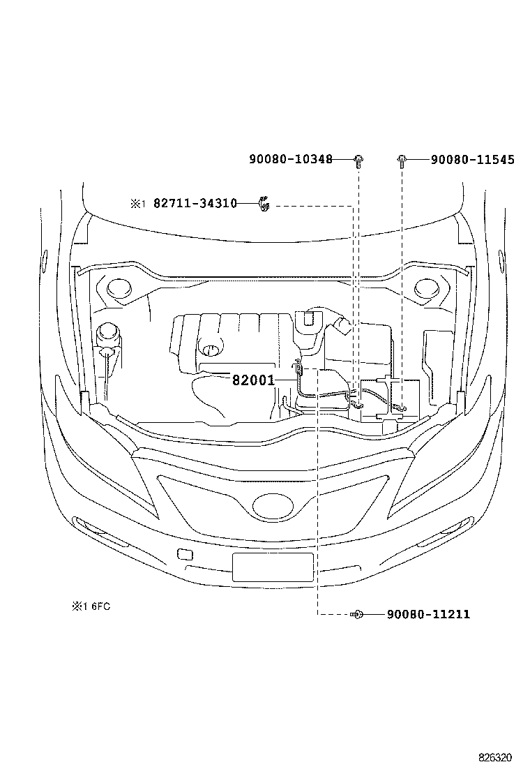 82191-06110 WIRE, FRONT SEAT, RH product image