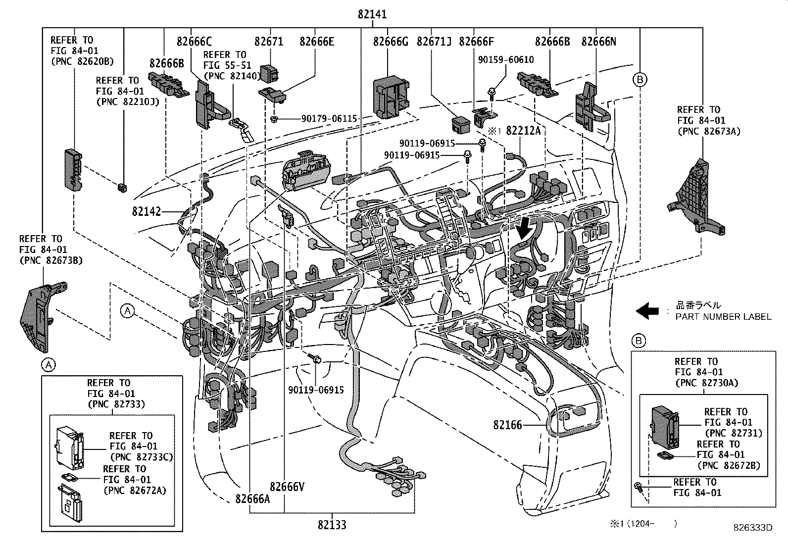 82113-28170 WIRE, ENGINE ROOM, NO.3 product image