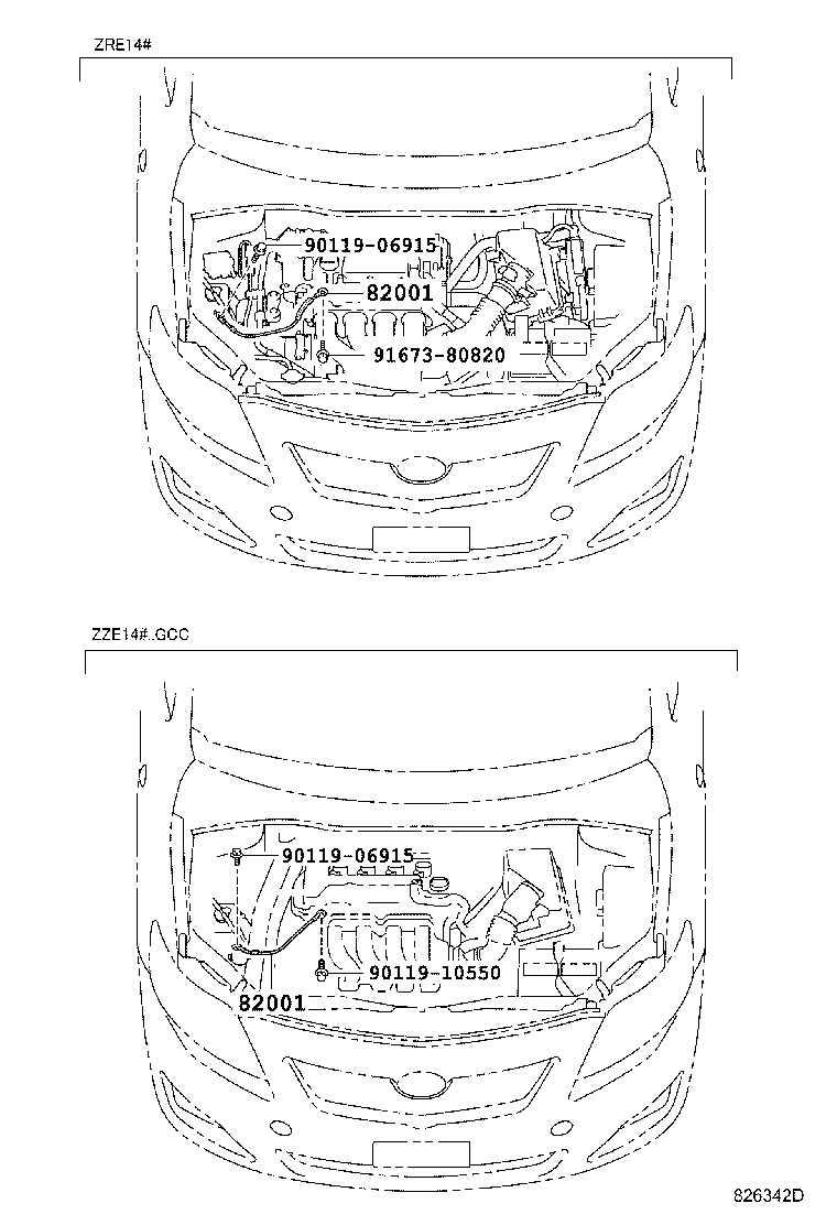 82142-02210 WIRE, INSTRUMENT PANEL, NO.2 product image