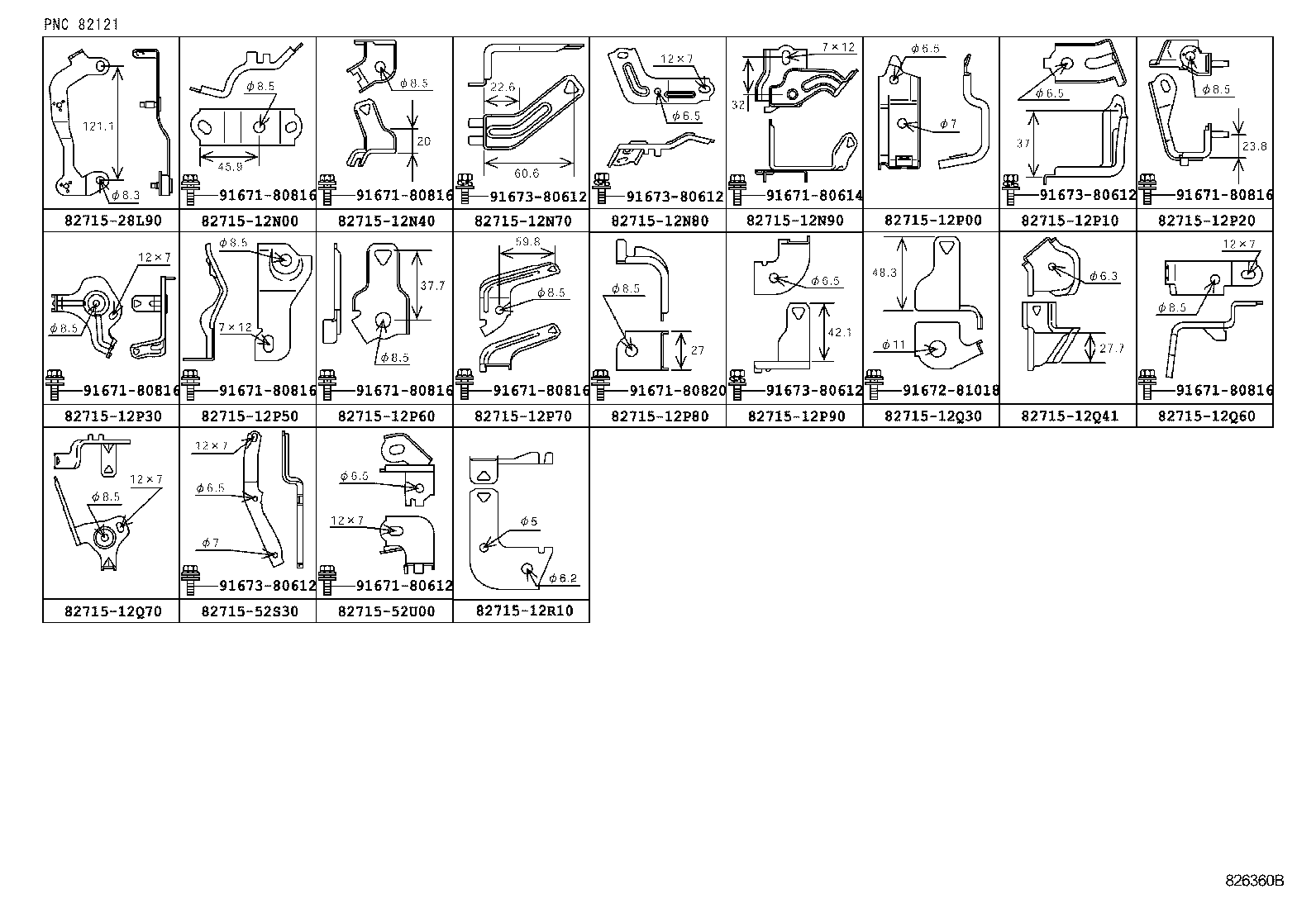 82817-12860 PROTECTOR, WIRING HARNESS, NO.3 product image