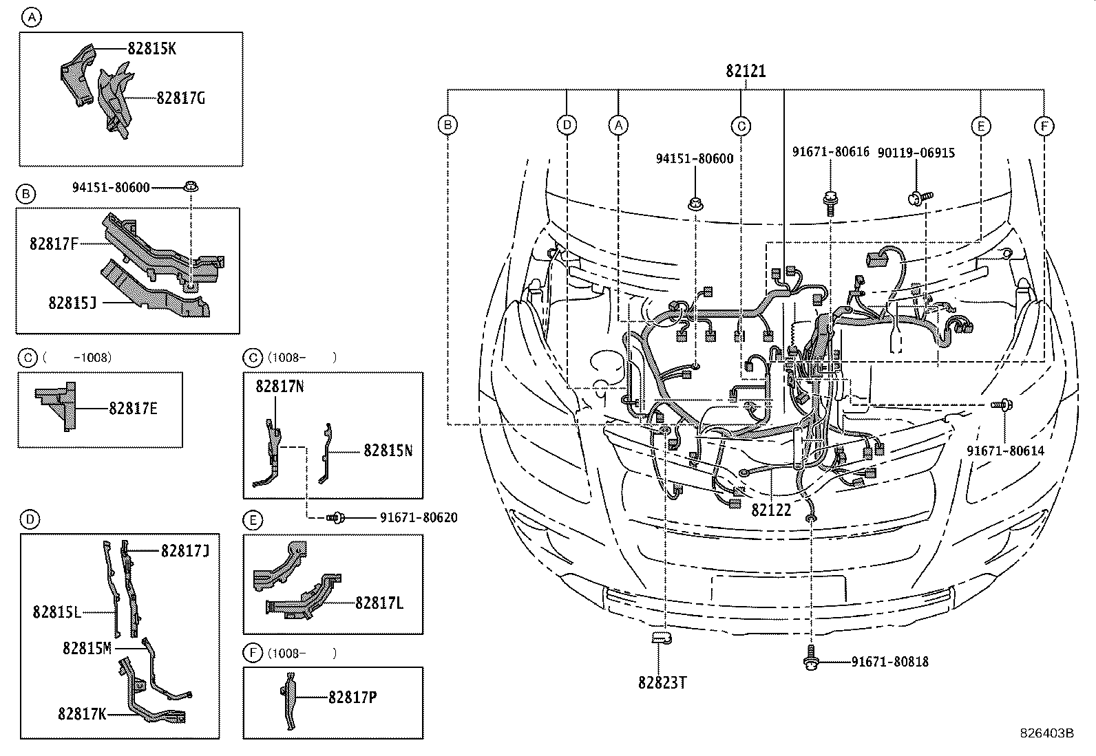 82122-52050 WIRE, ENGINE, NO.2 product image