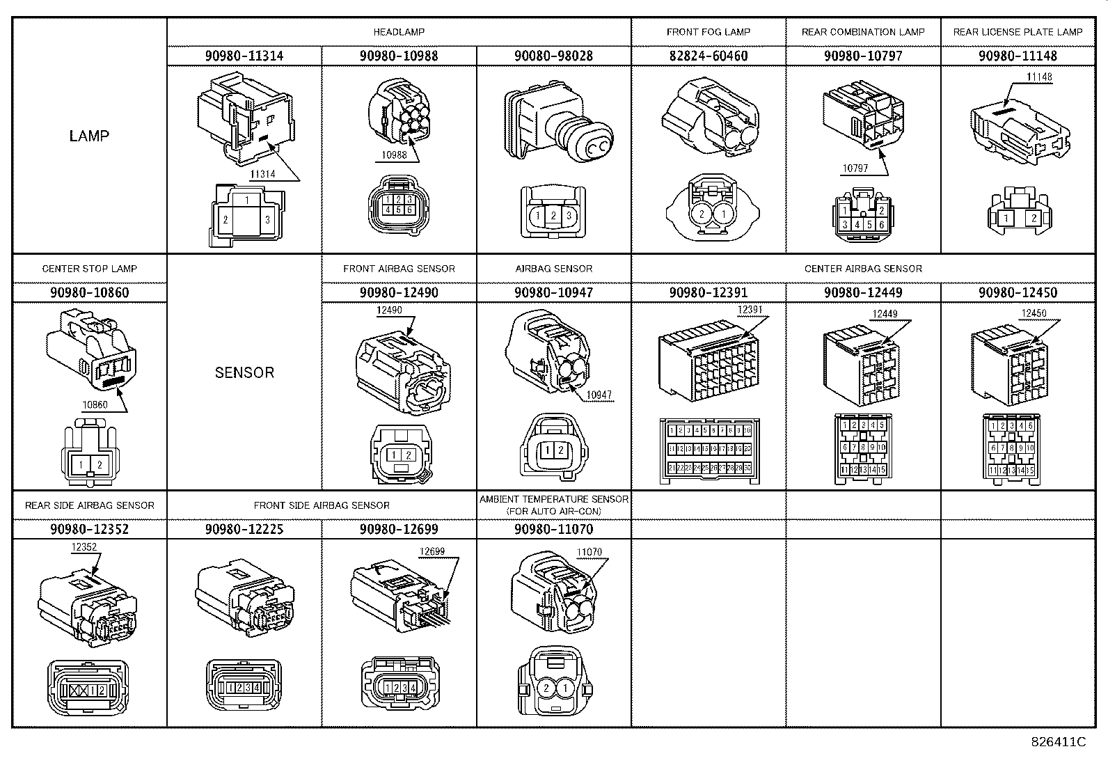 82122-52050 WIRE, ENGINE, NO.2 product image