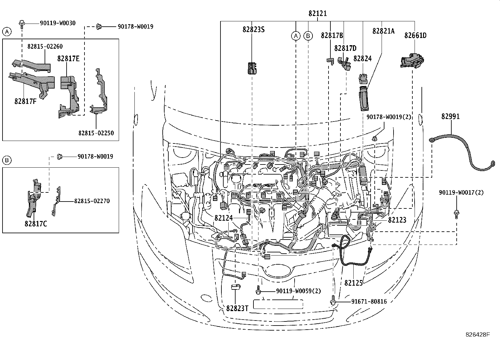 82817-47620 PROTECTOR, WIRING HARNESS, NO.1 product image