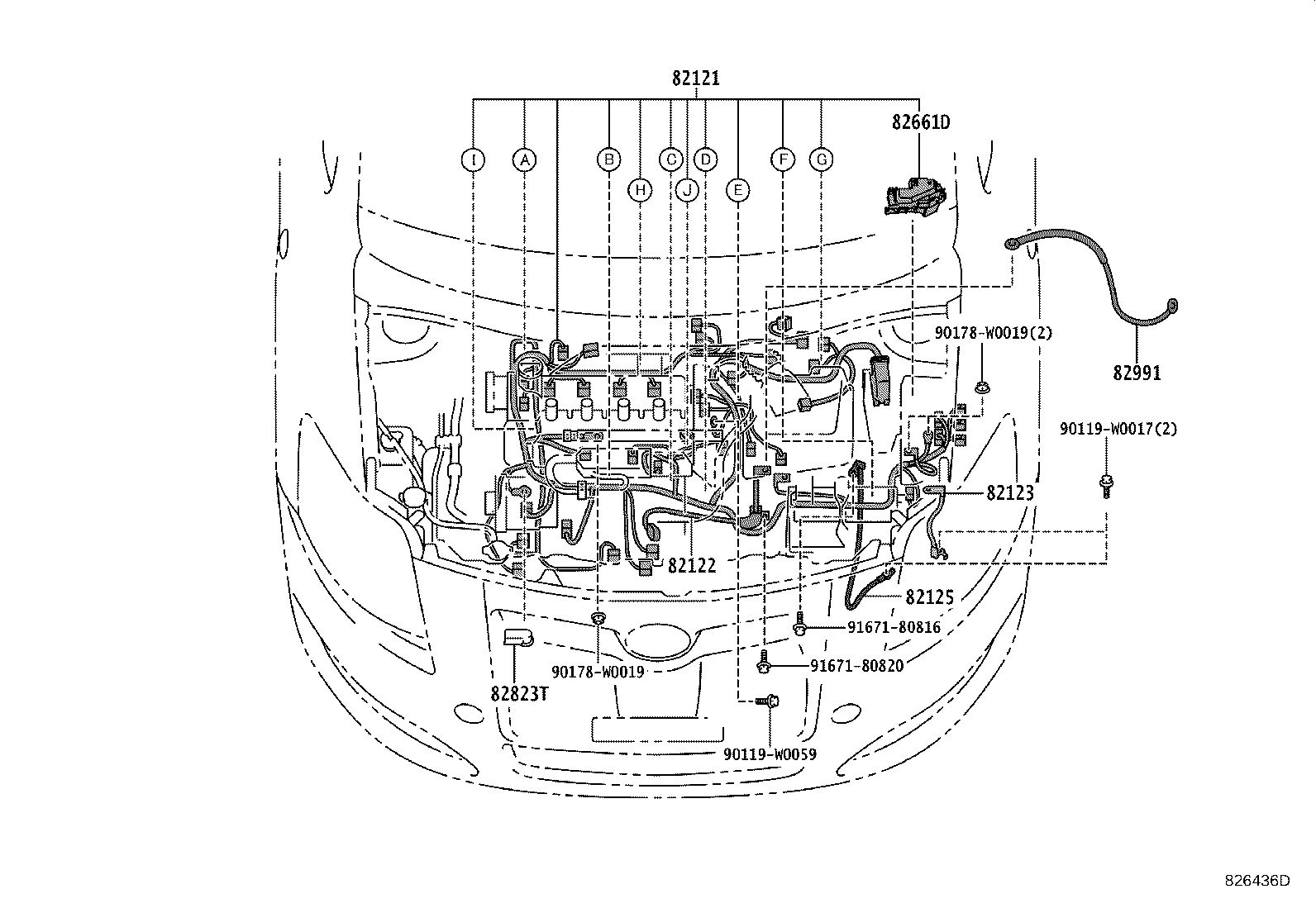82817-47620 PROTECTOR, WIRING HARNESS, NO.1 product image