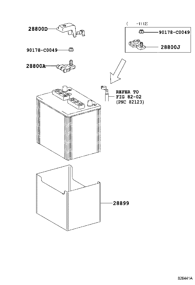 28899-28090 INSULATOR, BATTERY product image