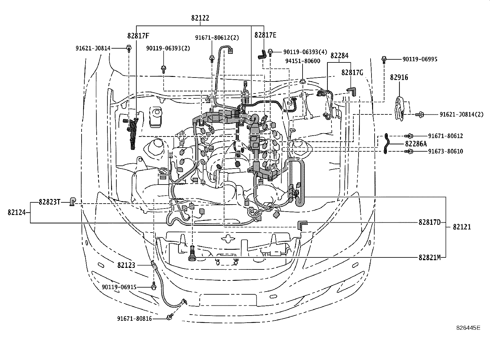 82151-30B70 WIRE, FRONT DOOR, RH product image