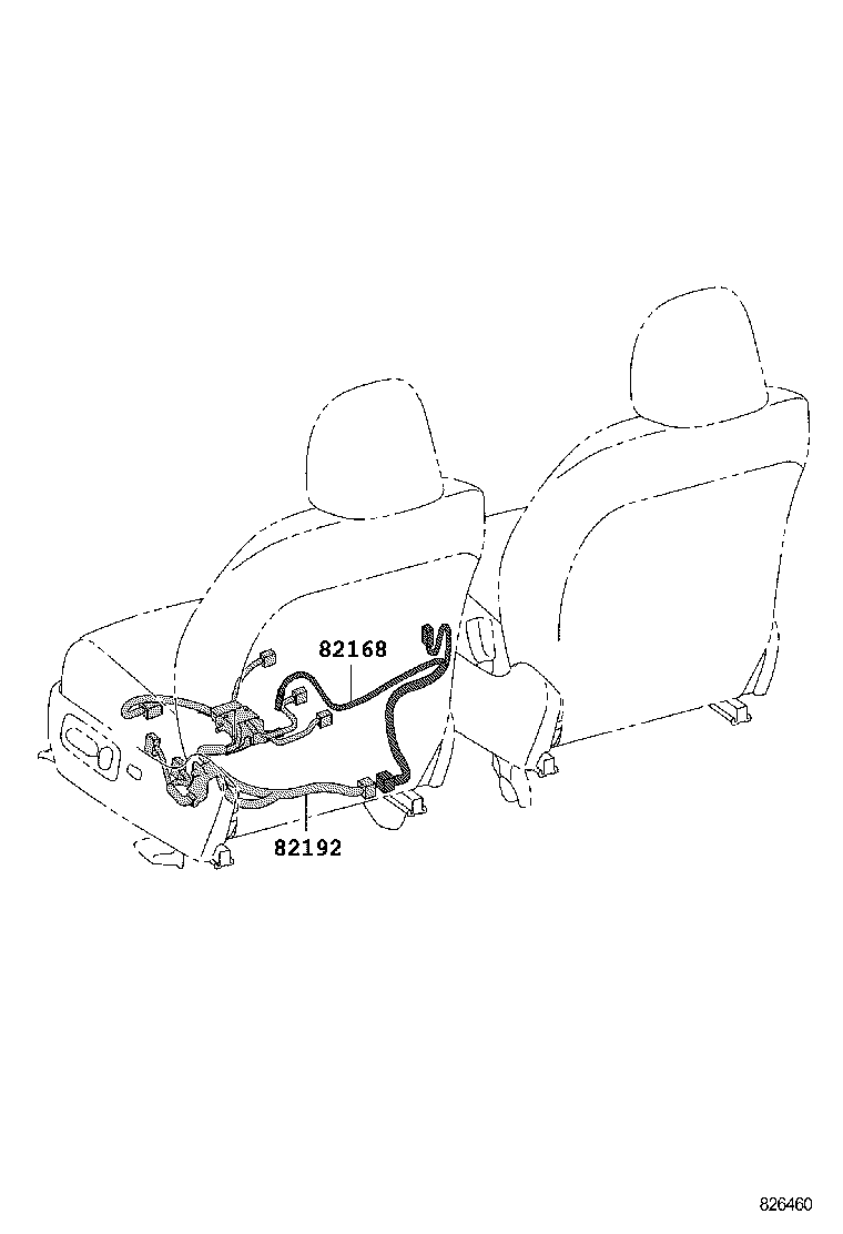 82142-0R040 WIRE, INSTRUMENT PANEL, NO.2 product image