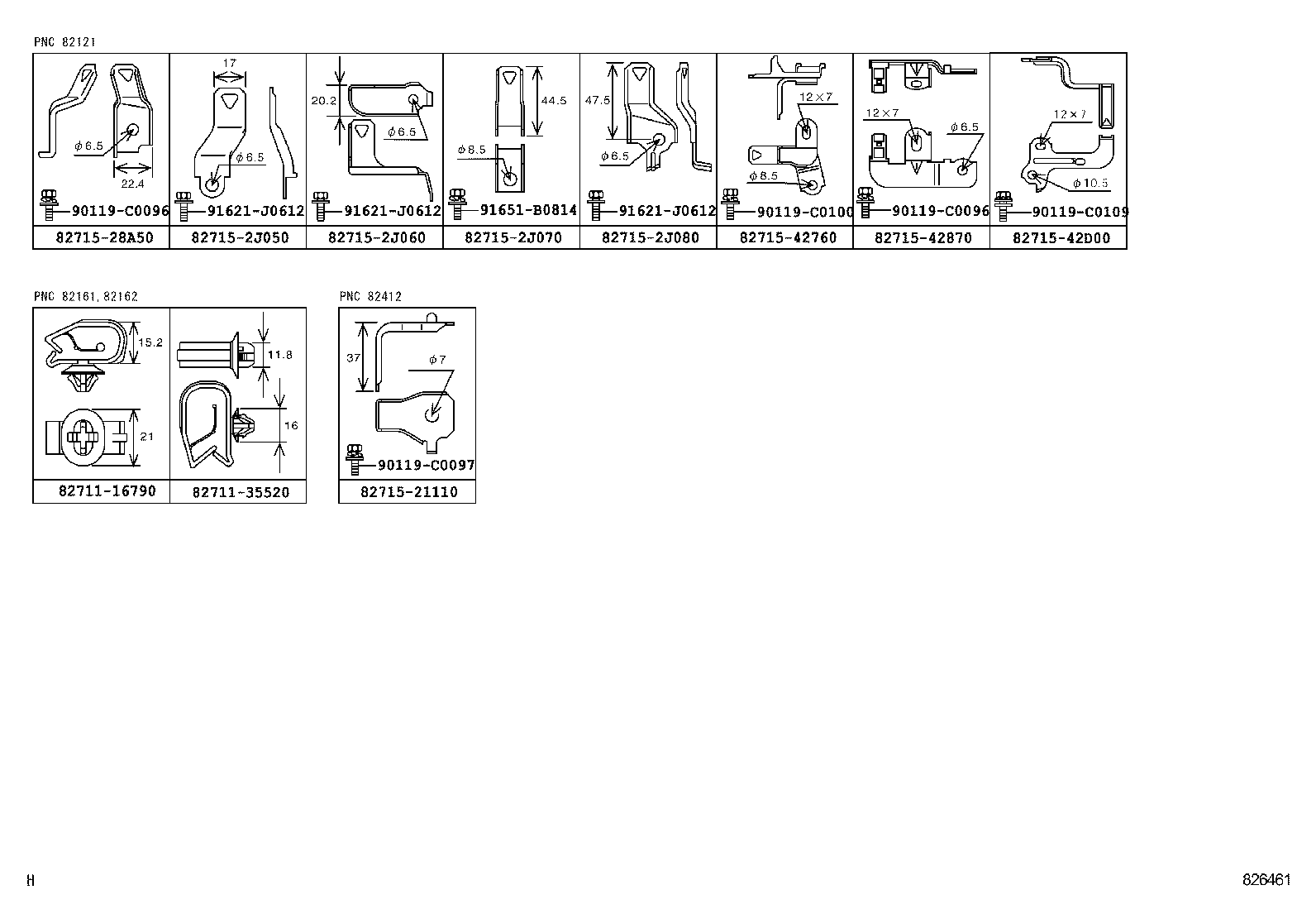 82142-0R040 WIRE, INSTRUMENT PANEL, NO.2 product image