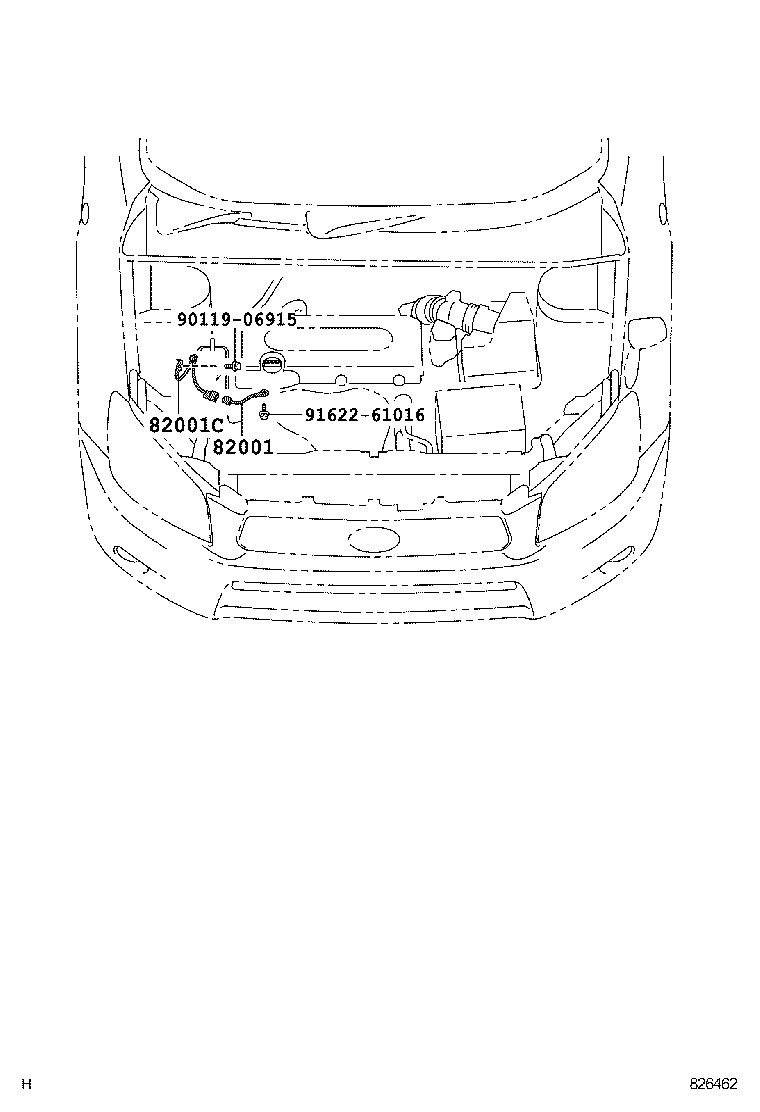 82142-0R040 WIRE, INSTRUMENT PANEL, NO.2 product image