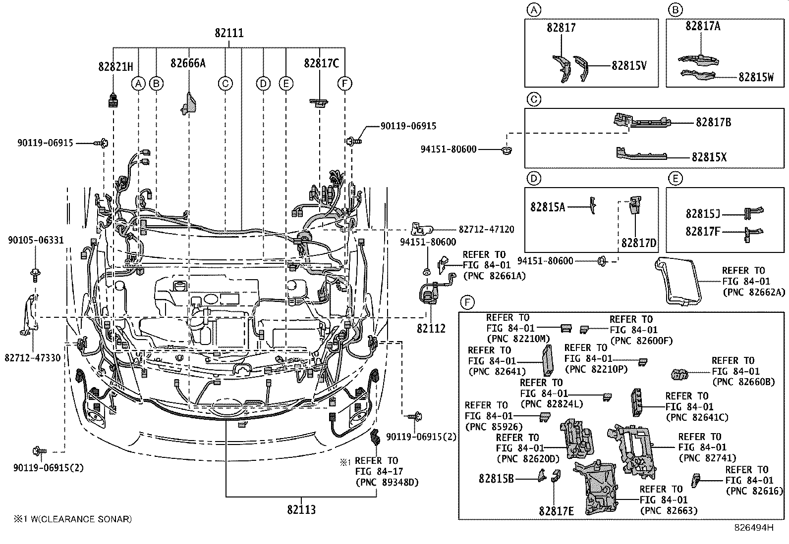 82124-0Q010 WIRE, ENGINE, NO.4 product image