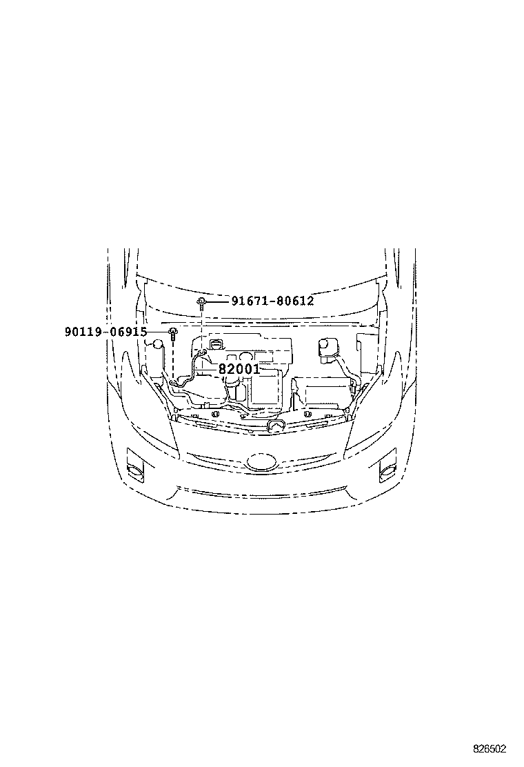 82142-47141 WIRE, INSTRUMENT PANEL, NO.2 product image