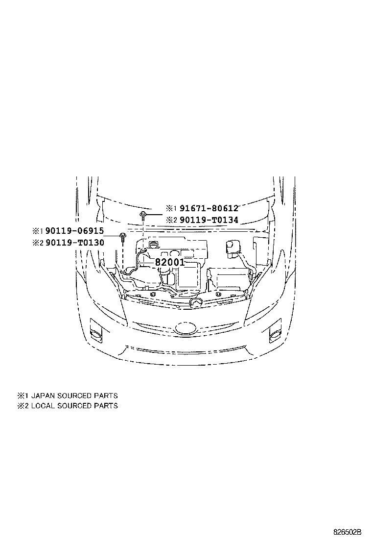 82124-0Q010 WIRE, ENGINE, NO.4 product image